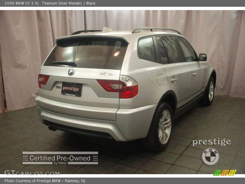 Titanium Silver Metallic / Black 2006 BMW X3 3.0i