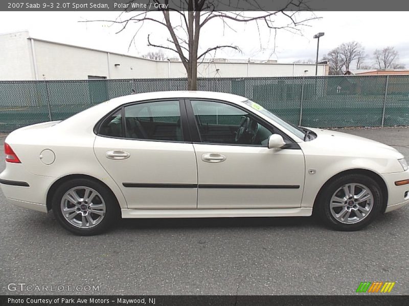Polar White / Gray 2007 Saab 9-3 2.0T Sport Sedan
