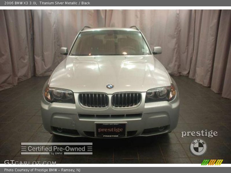 Titanium Silver Metallic / Black 2006 BMW X3 3.0i