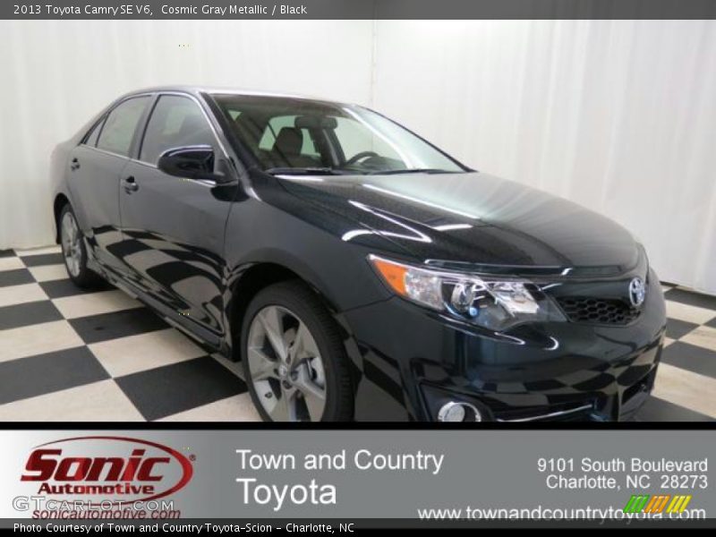 Cosmic Gray Metallic / Black 2013 Toyota Camry SE V6