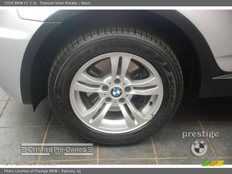 Titanium Silver Metallic / Black 2006 BMW X3 3.0i