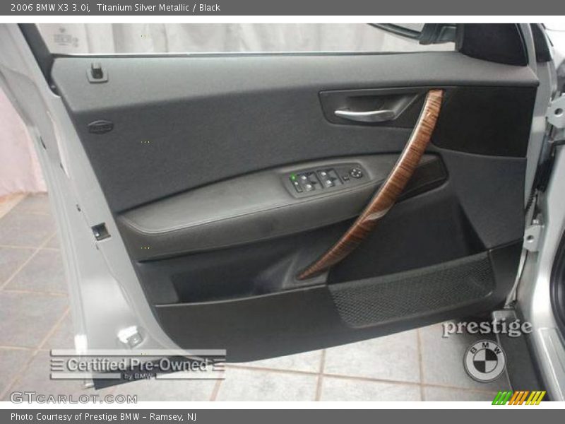 Titanium Silver Metallic / Black 2006 BMW X3 3.0i