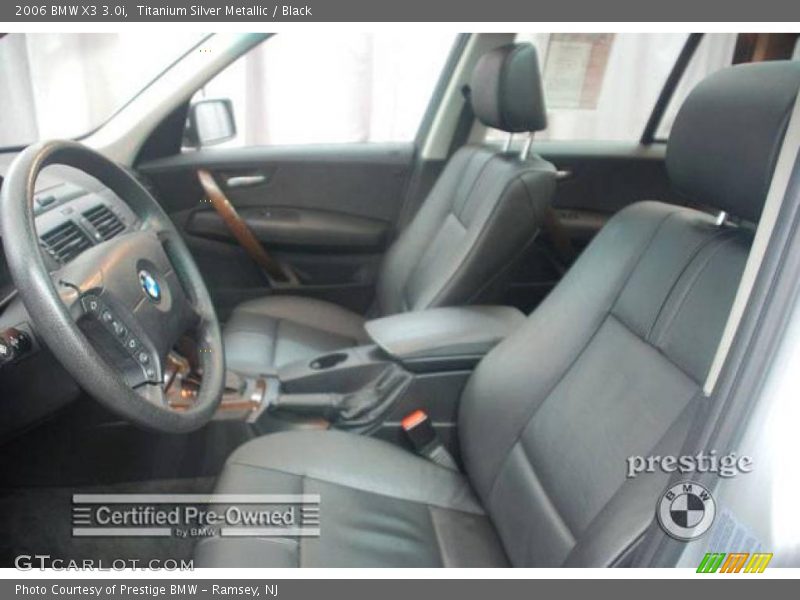 Titanium Silver Metallic / Black 2006 BMW X3 3.0i