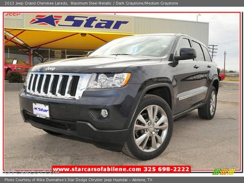 Maximum Steel Metallic / Dark Graystone/Medium Graystone 2013 Jeep Grand Cherokee Laredo
