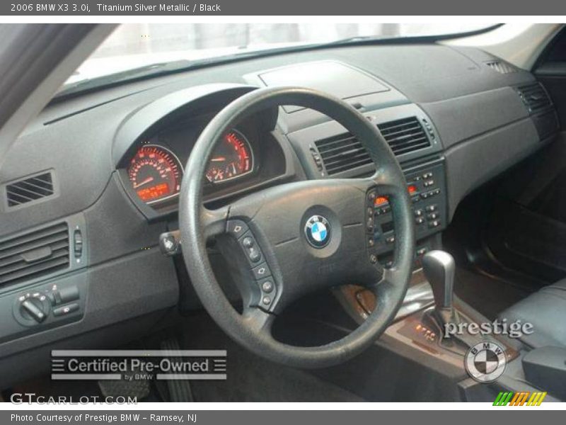 Titanium Silver Metallic / Black 2006 BMW X3 3.0i