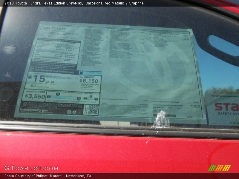Barcelona Red Metallic / Graphite 2013 Toyota Tundra Texas Edition CrewMax