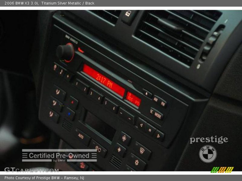 Titanium Silver Metallic / Black 2006 BMW X3 3.0i