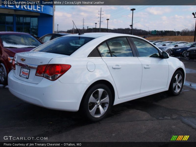 Summit White / Cocoa/Light Neutral Leather 2011 Chevrolet Cruze LT