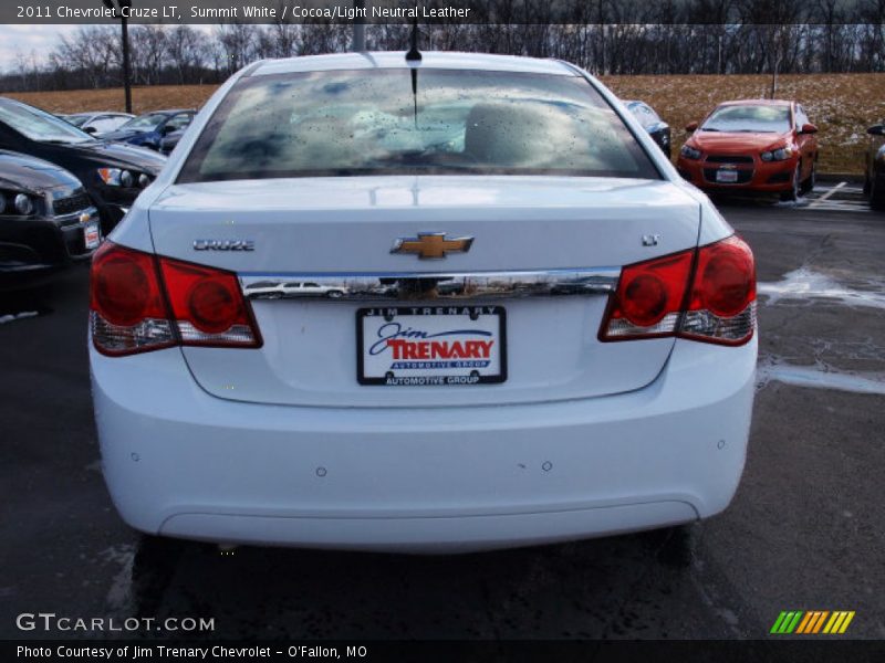 Summit White / Cocoa/Light Neutral Leather 2011 Chevrolet Cruze LT