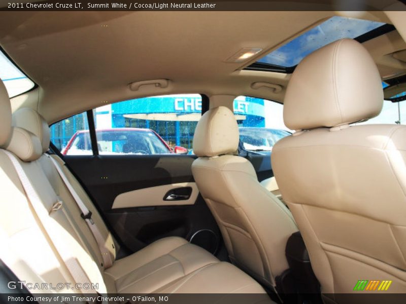 Summit White / Cocoa/Light Neutral Leather 2011 Chevrolet Cruze LT