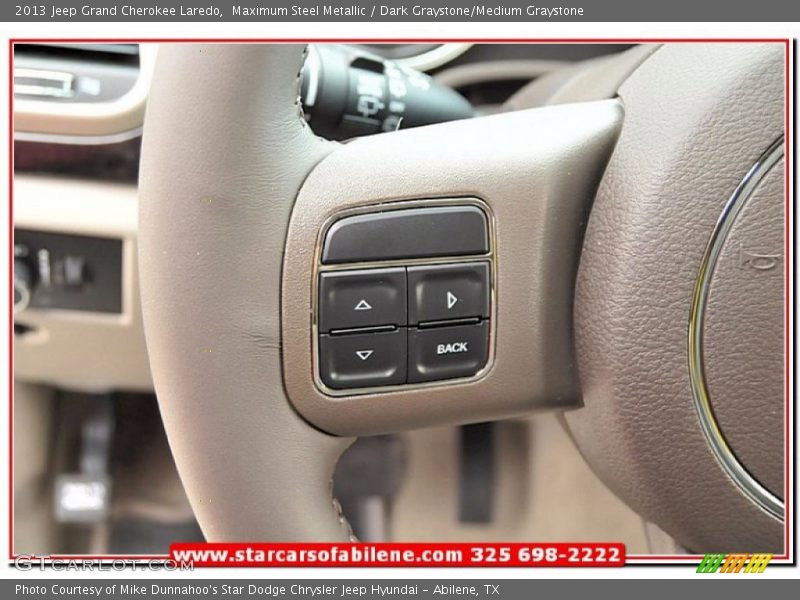 Maximum Steel Metallic / Dark Graystone/Medium Graystone 2013 Jeep Grand Cherokee Laredo