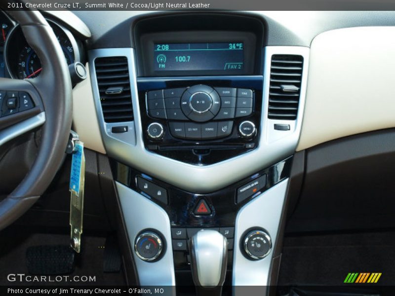 Summit White / Cocoa/Light Neutral Leather 2011 Chevrolet Cruze LT