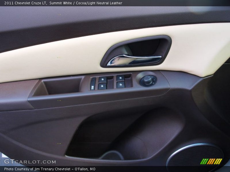 Summit White / Cocoa/Light Neutral Leather 2011 Chevrolet Cruze LT