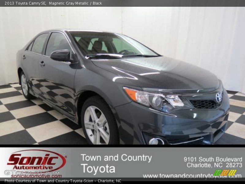 Magnetic Gray Metallic / Black 2013 Toyota Camry SE