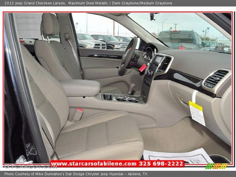 Maximum Steel Metallic / Dark Graystone/Medium Graystone 2013 Jeep Grand Cherokee Laredo