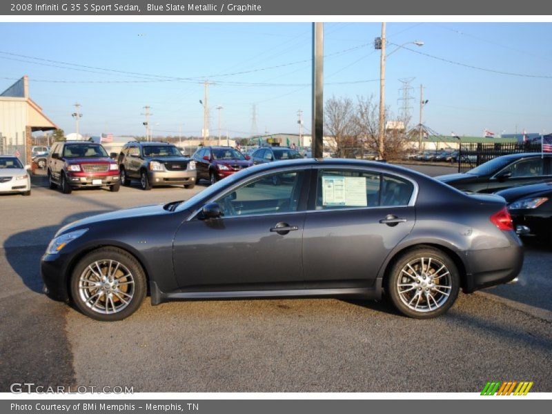 Blue Slate Metallic / Graphite 2008 Infiniti G 35 S Sport Sedan