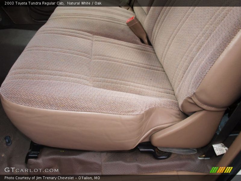 Front Seat of 2003 Tundra Regular Cab