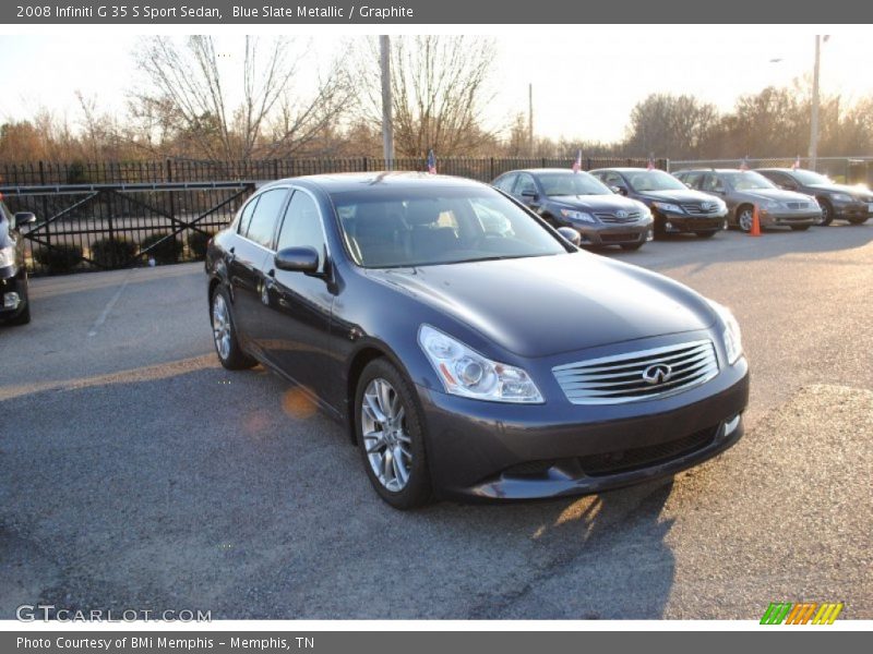 Blue Slate Metallic / Graphite 2008 Infiniti G 35 S Sport Sedan