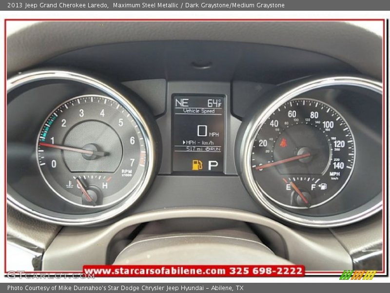 Maximum Steel Metallic / Dark Graystone/Medium Graystone 2013 Jeep Grand Cherokee Laredo