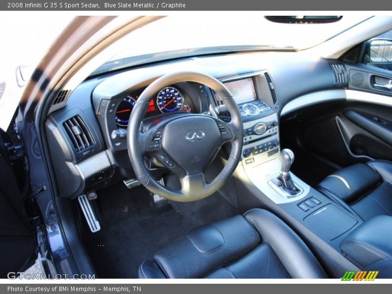 Blue Slate Metallic / Graphite 2008 Infiniti G 35 S Sport Sedan