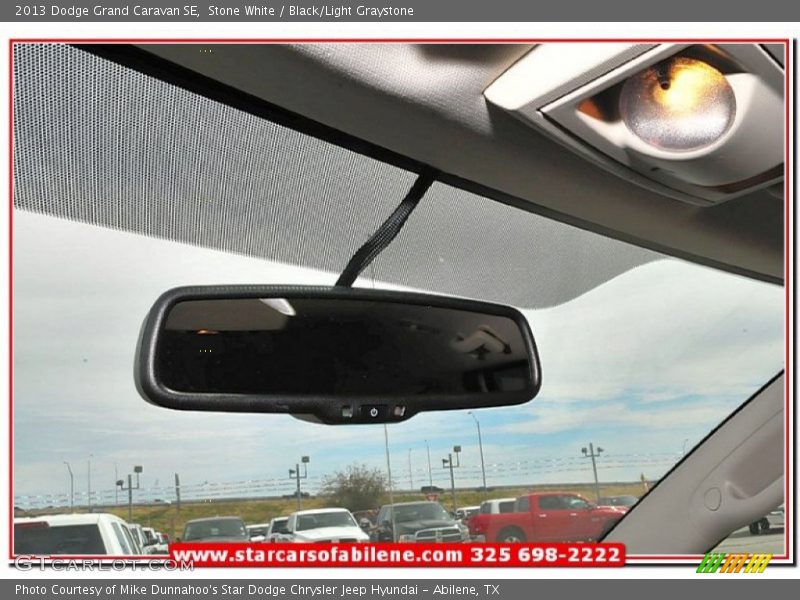 Stone White / Black/Light Graystone 2013 Dodge Grand Caravan SE