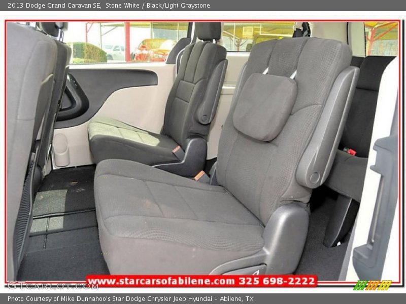 Stone White / Black/Light Graystone 2013 Dodge Grand Caravan SE