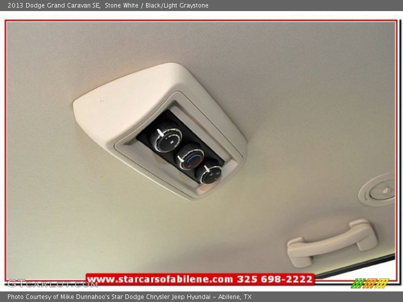 Stone White / Black/Light Graystone 2013 Dodge Grand Caravan SE