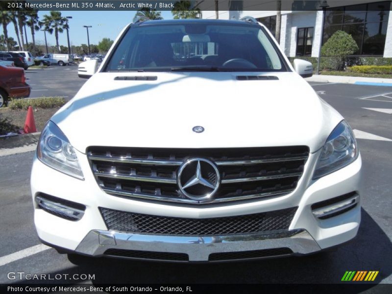 Arctic White / Black 2012 Mercedes-Benz ML 350 4Matic