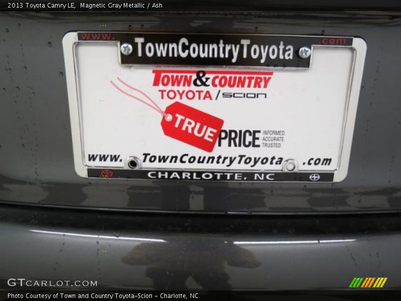 Magnetic Gray Metallic / Ash 2013 Toyota Camry LE