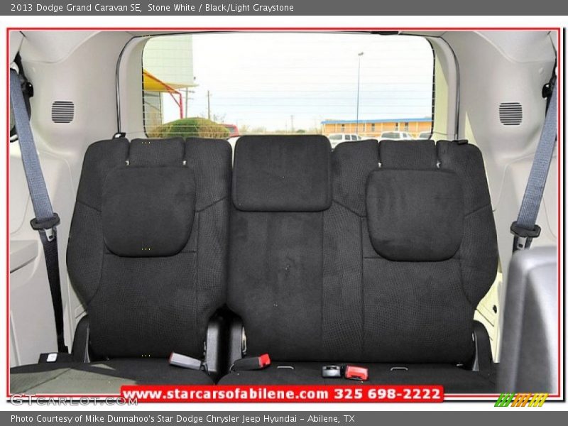 Stone White / Black/Light Graystone 2013 Dodge Grand Caravan SE