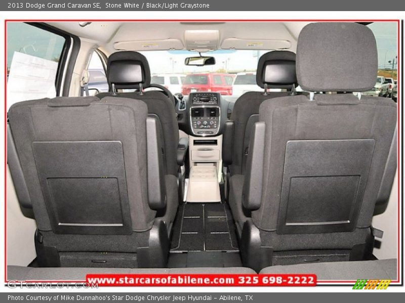 Stone White / Black/Light Graystone 2013 Dodge Grand Caravan SE