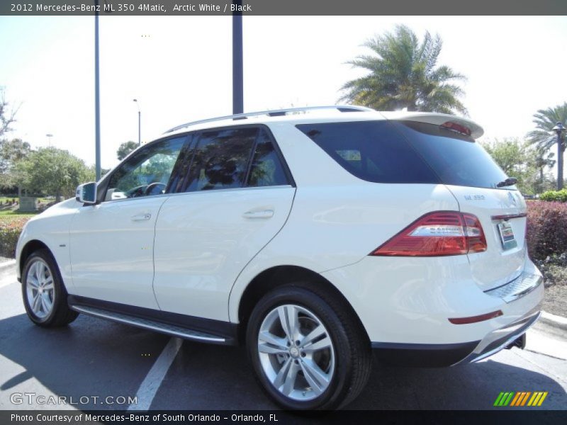 Arctic White / Black 2012 Mercedes-Benz ML 350 4Matic