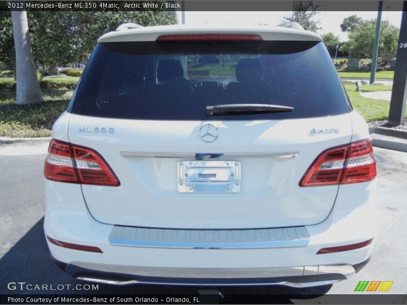 Arctic White / Black 2012 Mercedes-Benz ML 350 4Matic