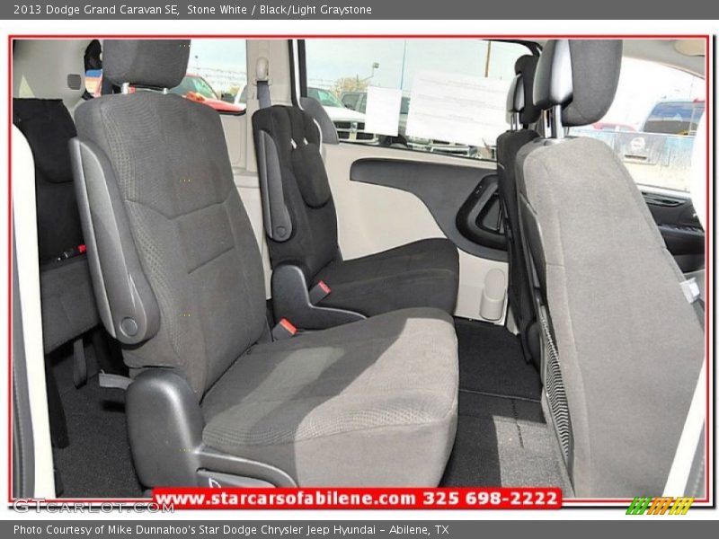 Stone White / Black/Light Graystone 2013 Dodge Grand Caravan SE