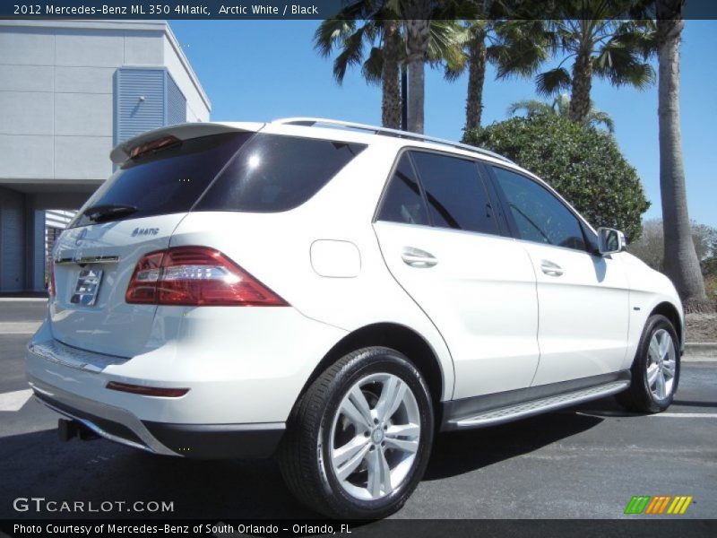 Arctic White / Black 2012 Mercedes-Benz ML 350 4Matic