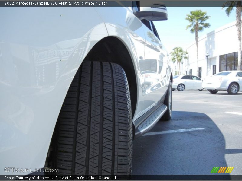 Arctic White / Black 2012 Mercedes-Benz ML 350 4Matic