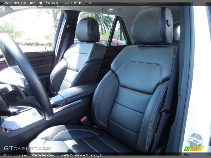 Arctic White / Black 2012 Mercedes-Benz ML 350 4Matic