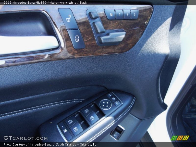 Arctic White / Black 2012 Mercedes-Benz ML 350 4Matic