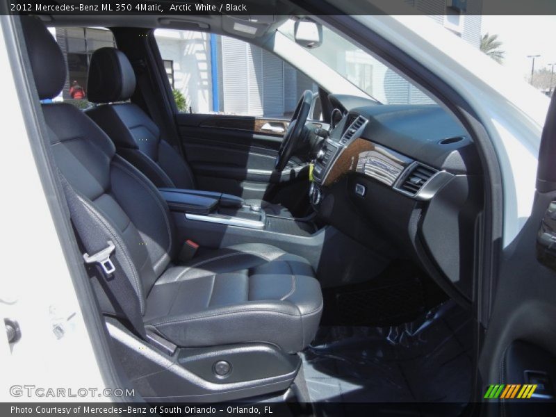 Arctic White / Black 2012 Mercedes-Benz ML 350 4Matic