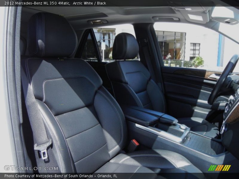 Arctic White / Black 2012 Mercedes-Benz ML 350 4Matic