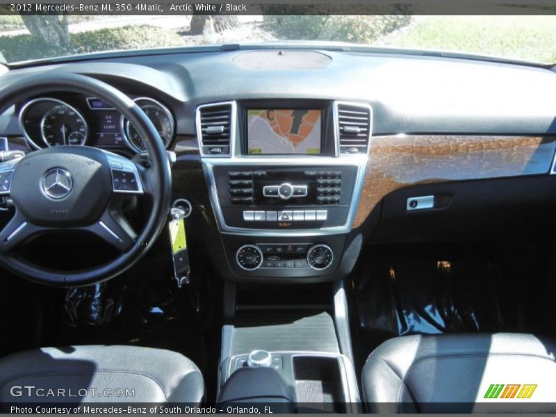 Arctic White / Black 2012 Mercedes-Benz ML 350 4Matic