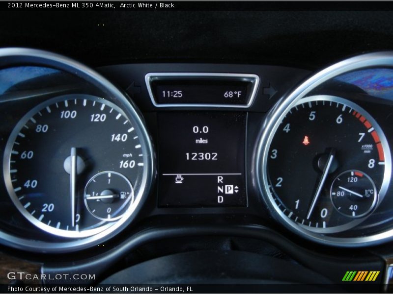 Arctic White / Black 2012 Mercedes-Benz ML 350 4Matic