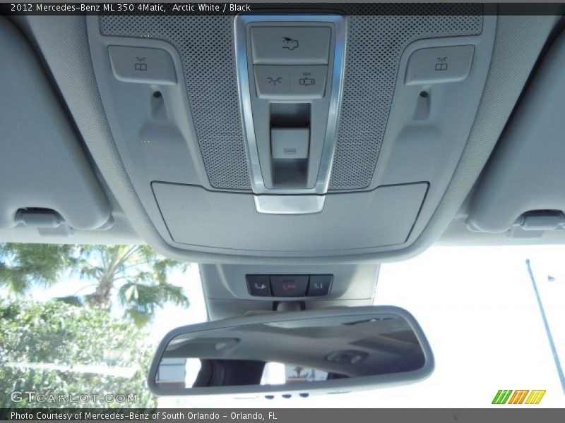 Arctic White / Black 2012 Mercedes-Benz ML 350 4Matic