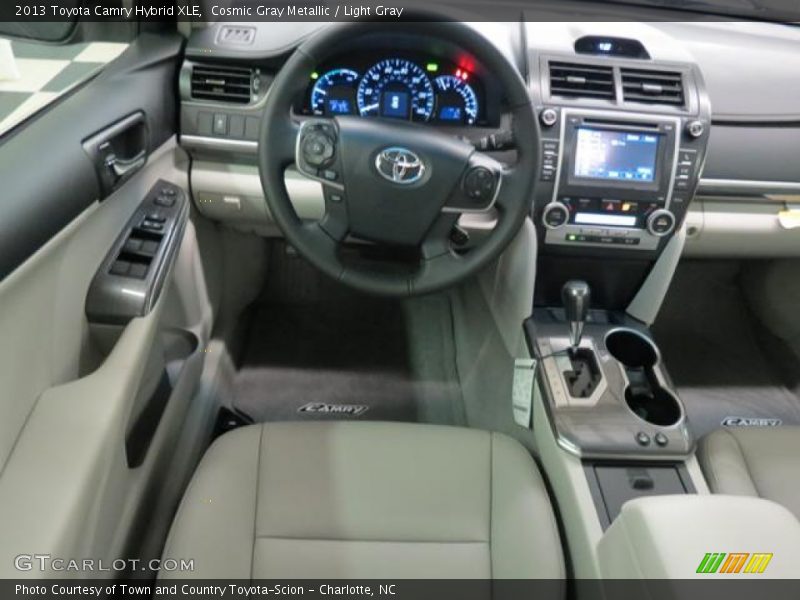 Cosmic Gray Metallic / Light Gray 2013 Toyota Camry Hybrid XLE