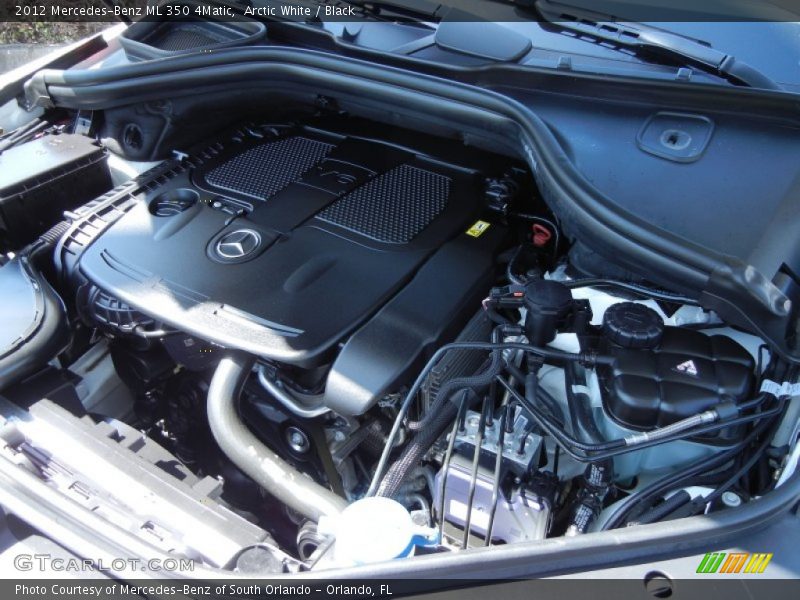 Arctic White / Black 2012 Mercedes-Benz ML 350 4Matic