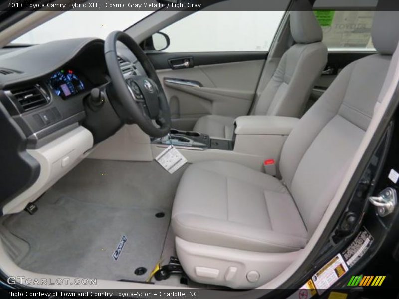 Cosmic Gray Metallic / Light Gray 2013 Toyota Camry Hybrid XLE