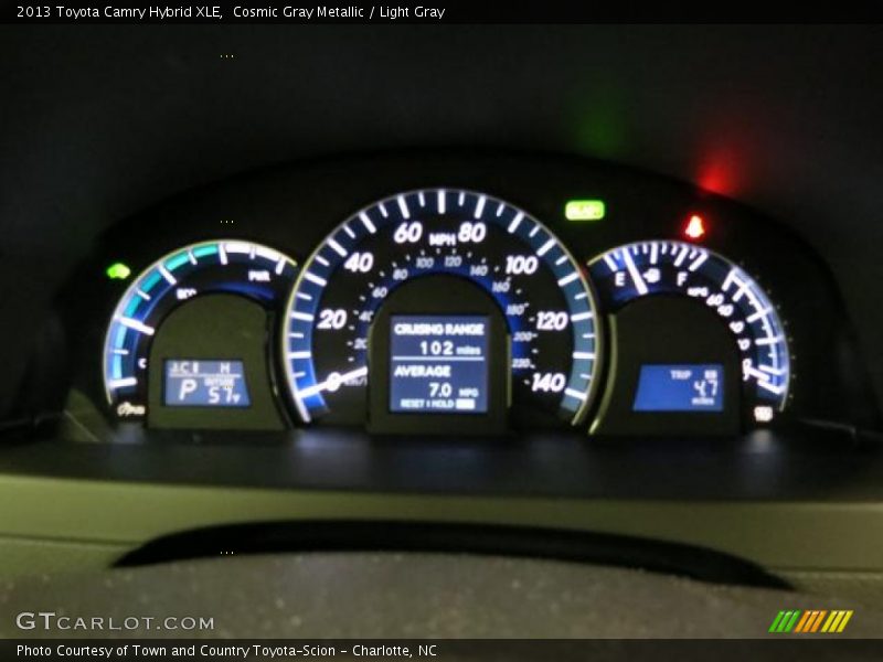 Cosmic Gray Metallic / Light Gray 2013 Toyota Camry Hybrid XLE