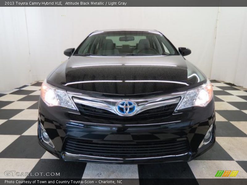 Attitude Black Metallic / Light Gray 2013 Toyota Camry Hybrid XLE