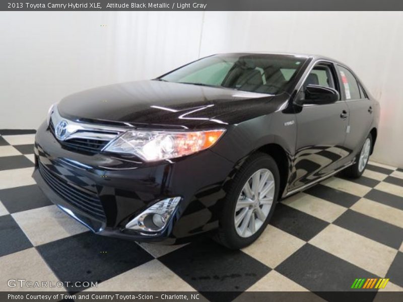 Attitude Black Metallic / Light Gray 2013 Toyota Camry Hybrid XLE
