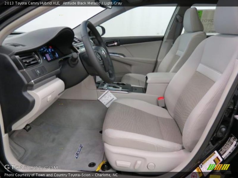 Attitude Black Metallic / Light Gray 2013 Toyota Camry Hybrid XLE